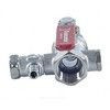 Кран шаровой латунь со спускником R250DS хром Ду 20 Ру42 ВР 3/4" рычаг красный со спускником Giacomini R250SX004, миниатюра — 2