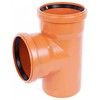Тройник НПВХ коричневый Дн 315х160х87гр б/нап в/к 2481136