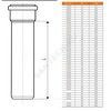 Труба НПВХ с раструбом коричневая Дн 250х6,2 б/нап L=1,0м в/к KGEM SN4 Ostendorf 224010