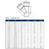 Тройник PP-MD бесшумный светло-серый Skolan Safe SKEA Дн 110х110х45гр (DN110х110) б/нап в/к Ostendorf 335200, миниатюра — 2