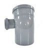 Отвод PP-H с выходом правый серый Дн 110х50х45гр б/нап в/к RTP (РосТурПласт) 36684, миниатюра — 3
