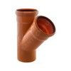 Тройник PP-B переходной коричневый Дн 200х160х45гр б/нап в/к RTP (РосТурПласт) 11693, миниатюра — 1