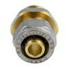 Муфта МП латунь никель обжим Дн 16х3/4" НР ГОСТ 32415-2013 7001 Aquasfera 7001-02