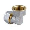 Угольник МП латунь никель обжим Дн 32х1"х90гр ВР ГОСТ 32415-2013 7007 Aquasfera 7007-07, миниатюра — 1