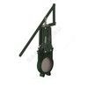 Задвижка шиберная односторонняя чугун VG4400-02MM Ду 100 Ру10 межфл с рычагом уплотнение: металл Tecofi VG4400-02MM0100 — 2