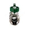 Кран шаровой латунь хром R251W Ду 25 Ру35 ВР бабочка зеленая Giacomini R251WX025
