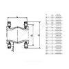 Компенсатор резиновый антивибрационный EPDM DI7240N Ду 200 Ру10 фл L=205мм Tecofi DI7240N-0200 сжатие/растяжение 25 мм/16 мм