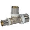 Тройник переходной МП латунь никель пресс Дн 32х32х20 ГОСТ 32415-2013 8010 Aquasfera 8010-14, миниатюра — 1