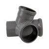Крестовина PP-H 2-плоскостная серая HT HTED Дн 110х110х110х67гр б/нап в/к Ostendorf 115920 — 6