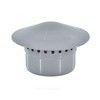 Зонт PP-H вентиляционный серый Дн 50 б/нап VALFEX 26106050, миниатюра — 2