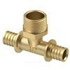 Тройник для PE-X/PE-RT труб аксиальный латунь Дн 32х1" НР RTP (РосТурПласт) 29326 — 1