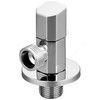 Клапан (вентиль) латунь бытовой хром угловой 1079 G1/2"х3/8" Ру16 НР с отражателем Aquasfera 1079-03