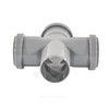 Крестовина PP-H 1-плоскостная серый Дн 110х110х110х87гр б/нап в/к VALFEX 27211110