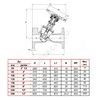 Клапан балансировочный чугун RC 4240 Ду 150 Ру16 фл Tecofi RC4240-0150