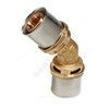 Угольник для МП/PE-X труб латунь пресс Дн 50х45гр RM144 Giacomini RM144Y013
